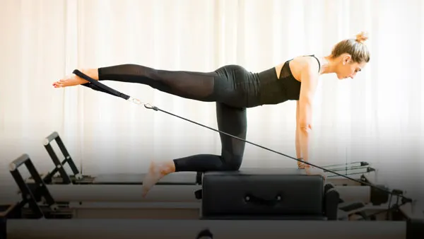 Woman doing pilates